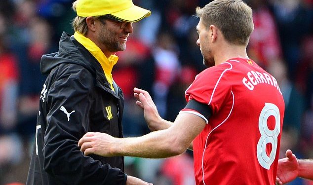 Klopp congratulates Gerrard