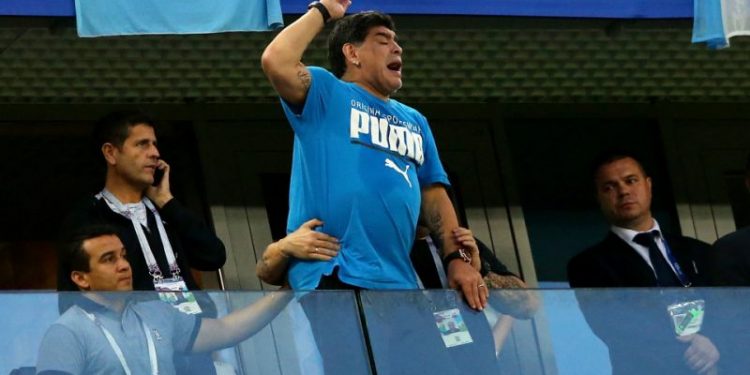 Maradona says he’s OK after pictures of him getting medical attention went viral