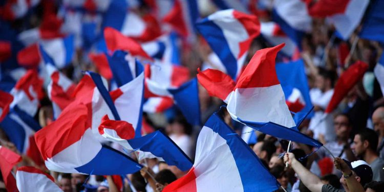 The French flag keep flying in Russia