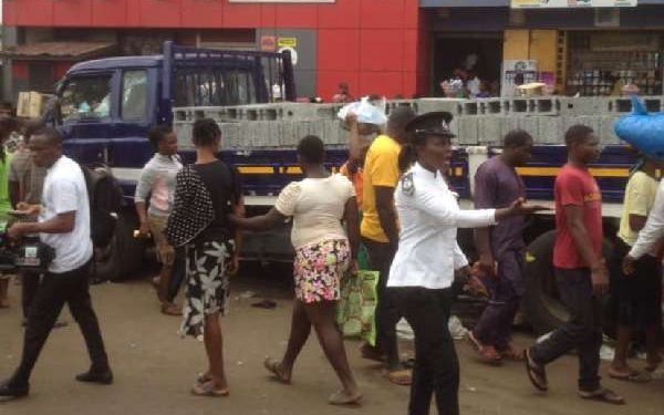 Hawkers afraid to return the street after last week’s accident at Ashaiman