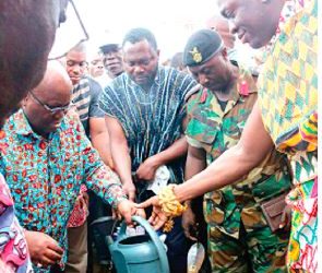 Akufo-Addo cuts sod for Kufuor Estate at Oyoko Akrofuom