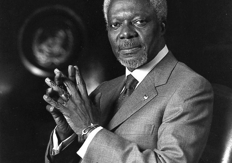 UN flags, Ghana flags fly at half mast as the world mourns Kofi Annan