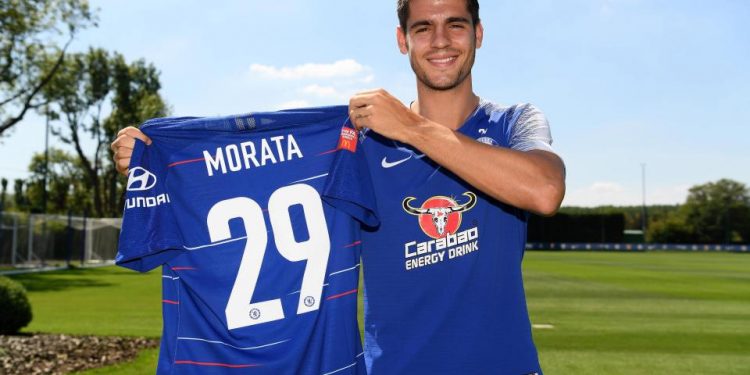 Morata changes jersey number