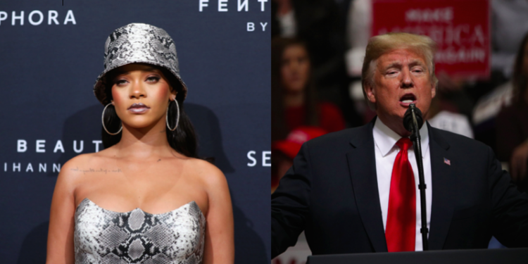 Rihanna, Pharrell and Axl Rose ask Trump to stop playing their music at his rallies