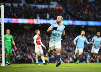 Man City 3 Arsenal 1: Sergio Aguero nets hat-trick as City close the gap on Liverpool again