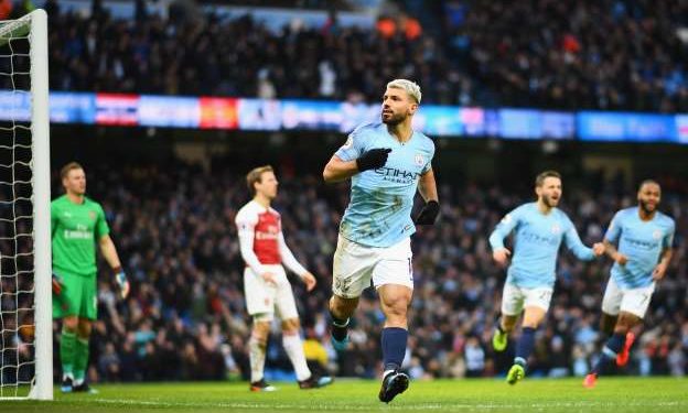 Man City 3 Arsenal 1: Sergio Aguero nets hat-trick as City close the gap on Liverpool again