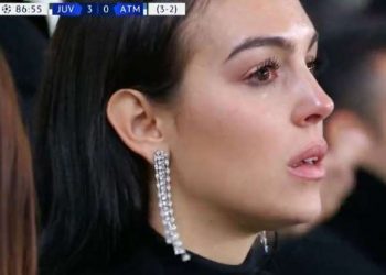 Cristiano Ronaldo’s girlfriend Georgina Rodriguez cries after Juventus hat-trick