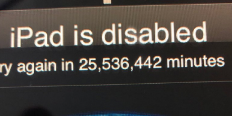 3-year-old disables dad’s iPad for 25 million minutes, or nearly half a century