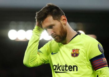 Lionel Messi broke down in tears in Barcelona’s Anfield dressing room