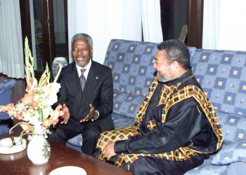Late Kofi Annan forced me to open a foreign bank account – Rawlings