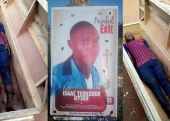 Man dies a day after lying in a coffin to take pictures