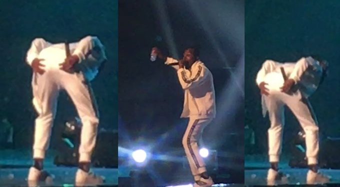 Shatta Wale fans throw bottles at Kwaw Kese as he performs at Reign concert