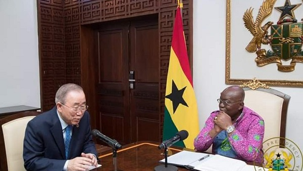 Akufo-Addo making Ghana great – Ban Ki-Moon