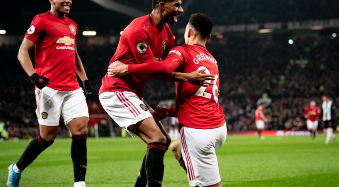 Martial scores twice as Man Utd thump Newcastle