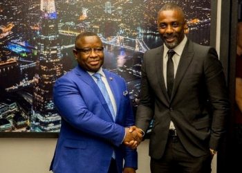 Idris Elba jets into Sierra Leone, first visit to his father’s country