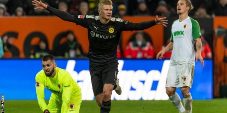 Haaland scores hat-trick on Dortmund debut