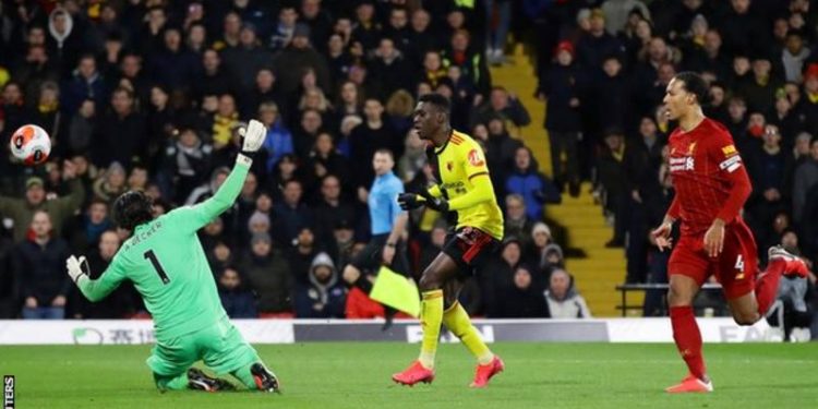 Liverpool’s 44-game unbeaten league run ended by Watford