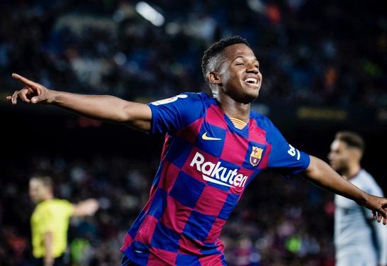 Fati, 17, scores twice in Barcelona win
