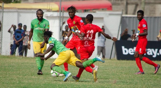 Aduana overtake Kotoko on the league table after beating them at Dormaa