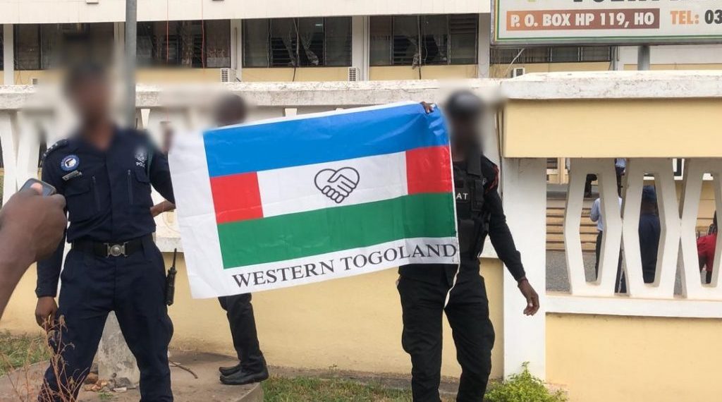 Western Togoland flag hoisted at Volta Regional Coordinating Council