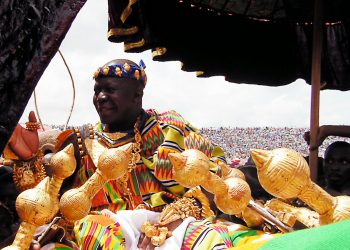 Asantehene fed almost 3000 homeless people in the Ashanti Region on Sunday