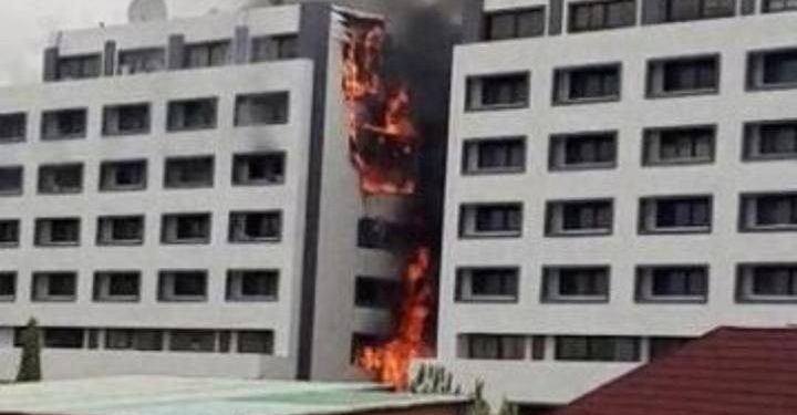 Nigeria’s Accountant General’s Office Burns As 2 Trillion Naira Probe Takes Off