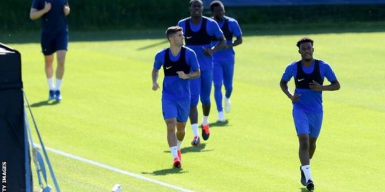 Callum Hudson-Odoi back in training after arrest