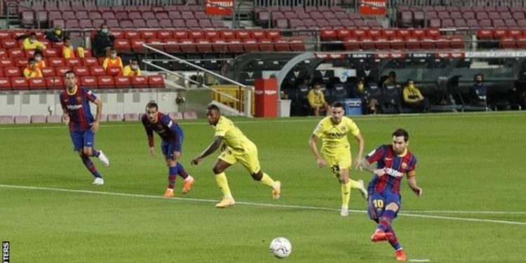 Messi scores as Barca beat Villarreal 4-0