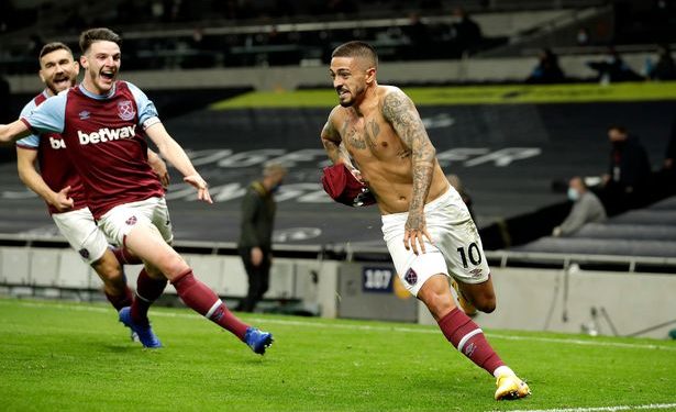 West Ham fight back from three goals down to draw with Tottenham