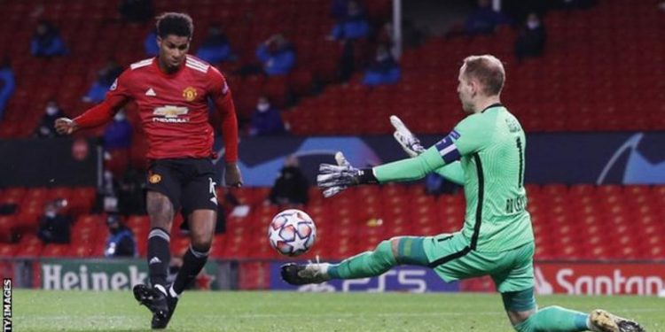 Rashford comes from the bench to score hat-trick as United beat Leipzig