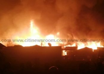 Three die in fire after loaded truck collides with tricycle at Anloga Junction