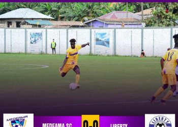 Liberty, Medeama draw in Tarkwa
