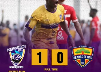 Blay blaze through Hearts’ defence to give Medeama 1-0 win