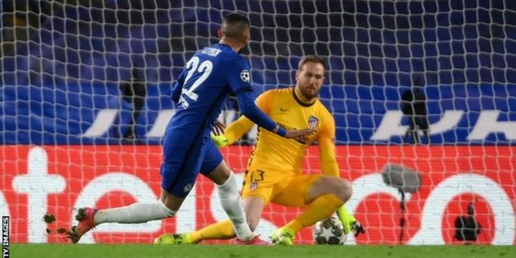 Chelsea beat Atletico Madrid to reach Champions League last eight