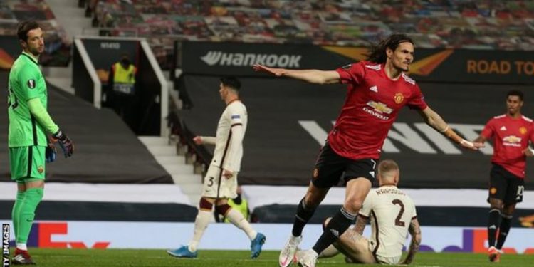Man Utd score six in Europa League semi-final first-leg win against Roma