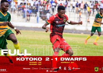 Gyamfi’s brace extends Kotoko’s lead at top of league table