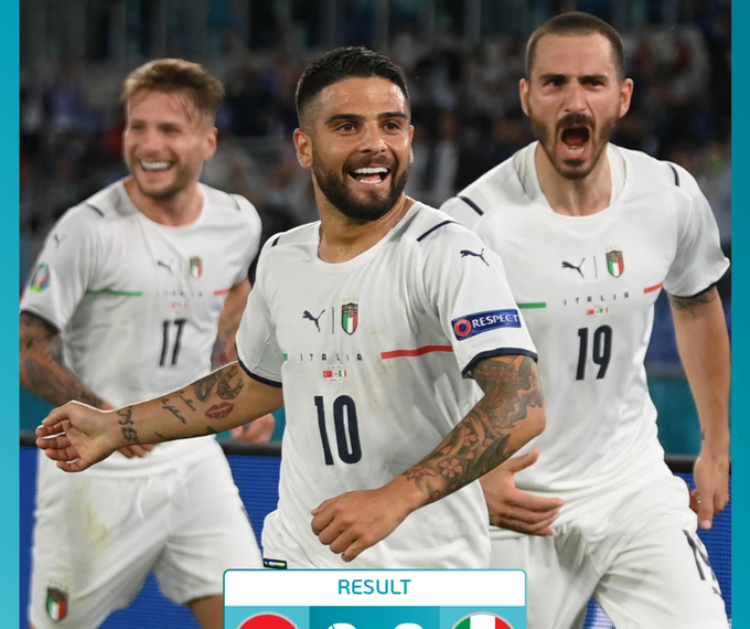 Italy beat Turkey in Euros opener