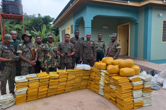 Ghana Immigration Service intercepts 607 parcels of suspected Indian hemp at Wli Todzi