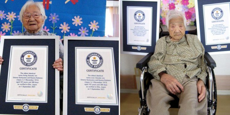 Guinness World Records: Japanese sisters certified world’s oldest twins