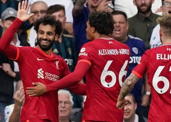 Salah scores his 100th Premier League goal in win over Leeds