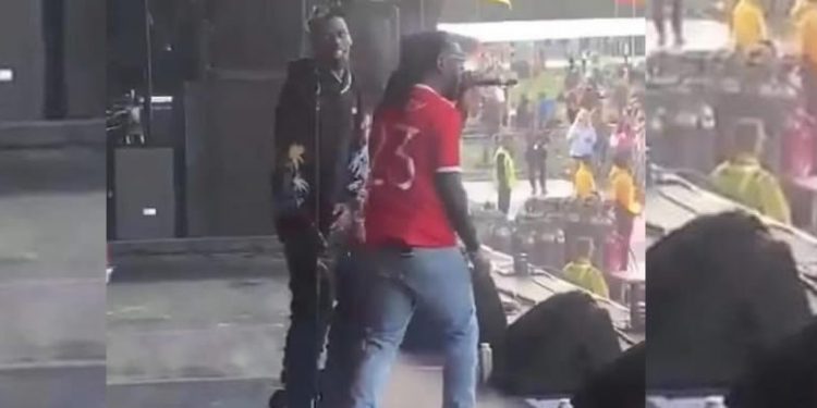 Watch: Paul Pogba performs with Burna Boy just hours after starring for Manchester United
