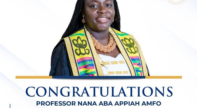 Prof. Nana Aba Appiah Amfo confirmed as first female Vice-Chancellor of University of Ghana