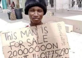 Man arrested for putting himself up for sale in Nigeria
