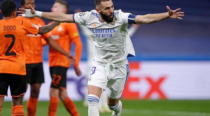 Benzema double seals victory for Real Madrid against Shakhtar Donetsk