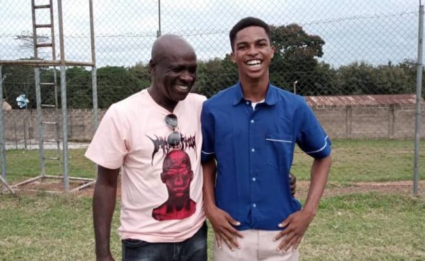 Bechem United’s Clinton Duodu writing BECE