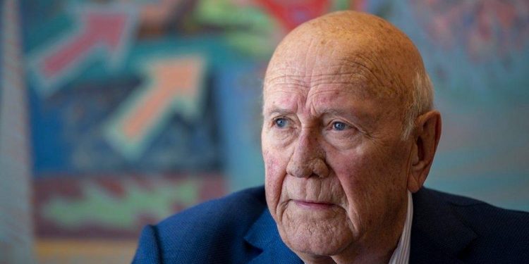 Former South African President FW de Klerk dies at 85