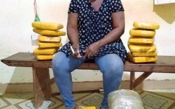 41-year-old woman arrested with 27 slabs of marijuana