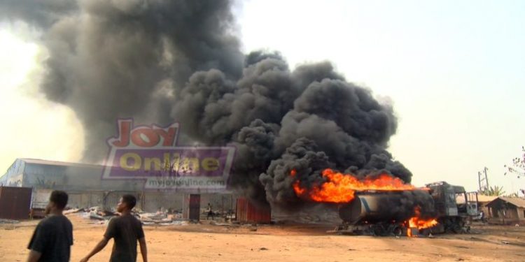 Tanker explosion at Kaase in Kumasi renders many homeless