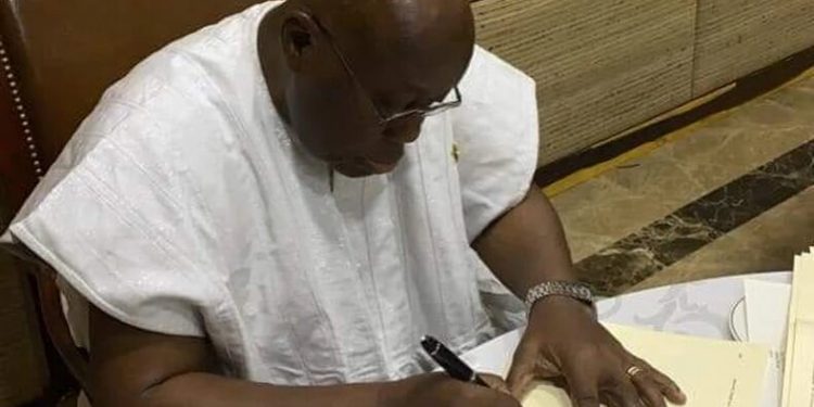 Akufo-Addo signs E-Levy bill into law