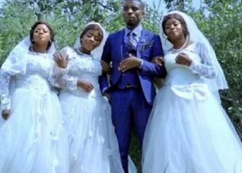 Man marries triplets in Democratic Republic of Congo